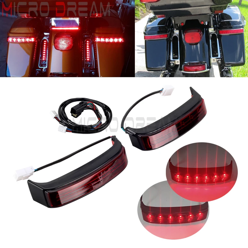 

Motorcycle Saddlebag LED Turn Signals Brake Running Light For Harley Touring Road Glide Special Electra Glide Standard Limited