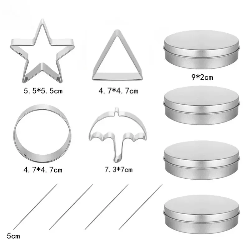 Set of 12 Korean Sugar Candy Making Tools Squid Sugar Game Kit Stainless Steel Cookie Cutters Sugar Cookie  for Party - view 2