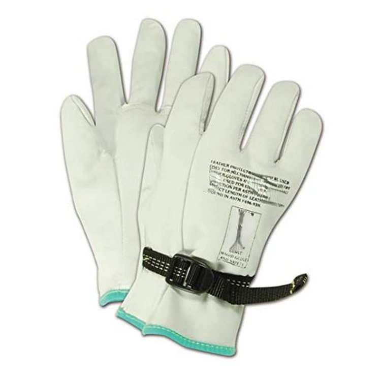 PowerMaster 12501PS Leather Linesmen Protector Gloves, 12 Pairs, 9.5” Length, Size 9/Large