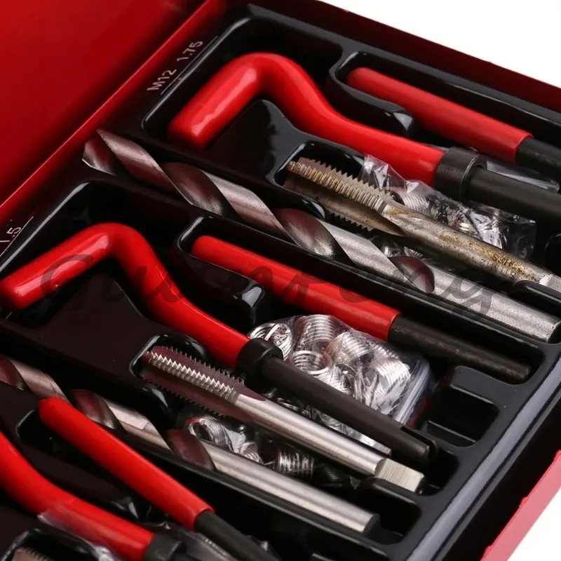 Durable thread repair tool kit, screw retraction repair kit
