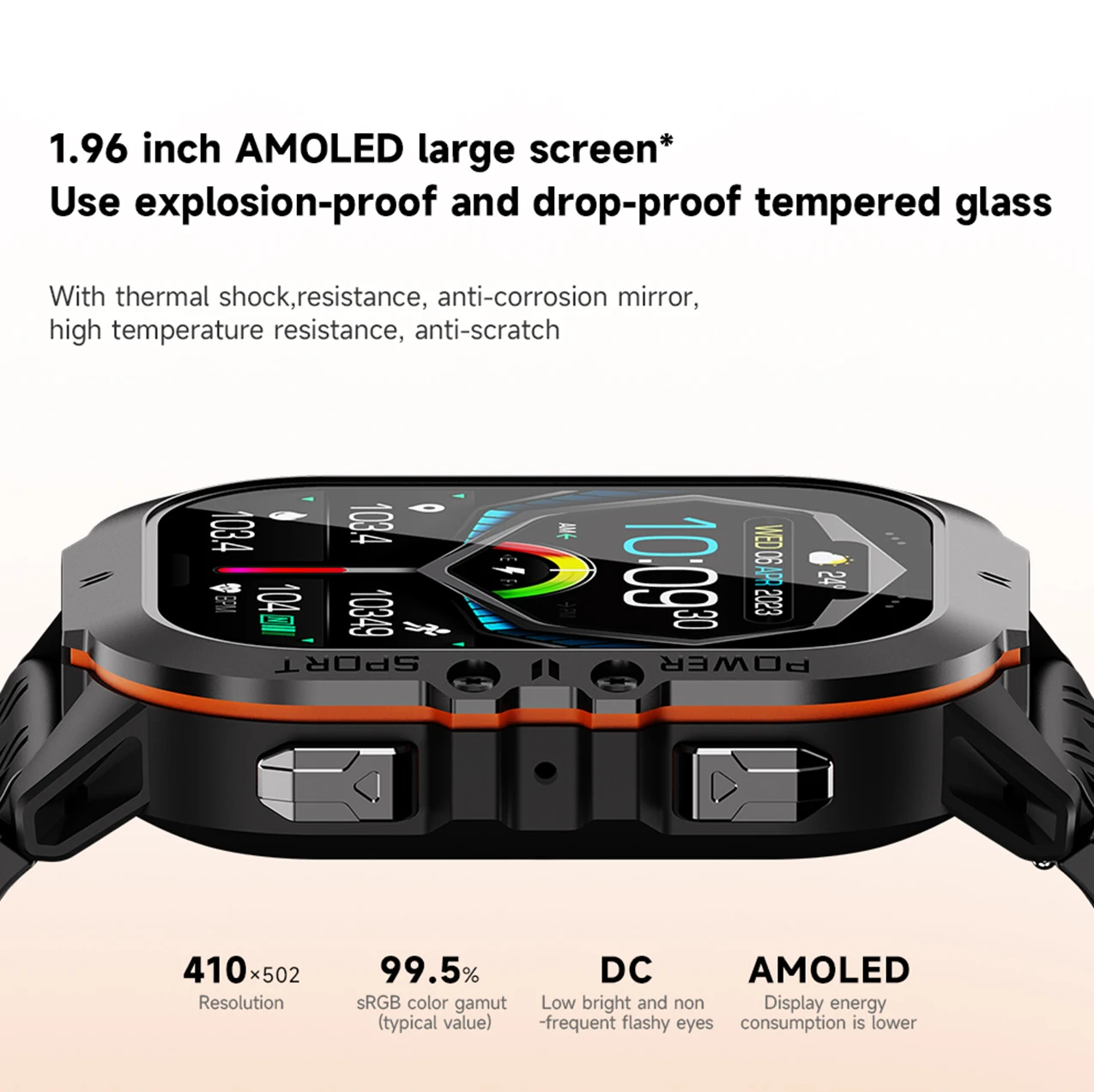 Women's Health Voice Assistant Multi Sport Mode Smart Watch Supports Bluetooth Call One Button Connection Deep Waterproof Watch