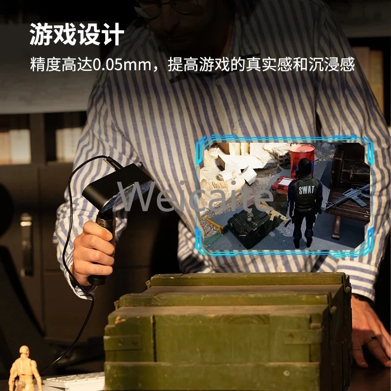 Revopoint POP3 3D-Scanner, Stereo-Handy, tragbar, vollfarbig