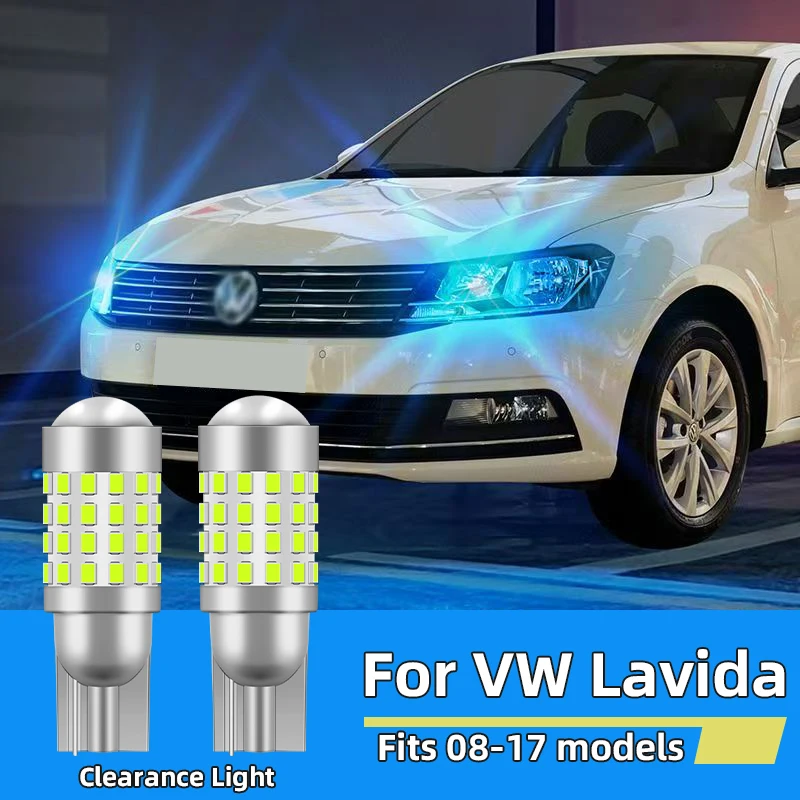 

2PCS T10 Led Bulb for Volkswagen Lavida 2008-2017 model W5W 194 168 501 width light side marker position Car Signal Lamp 12V 24V