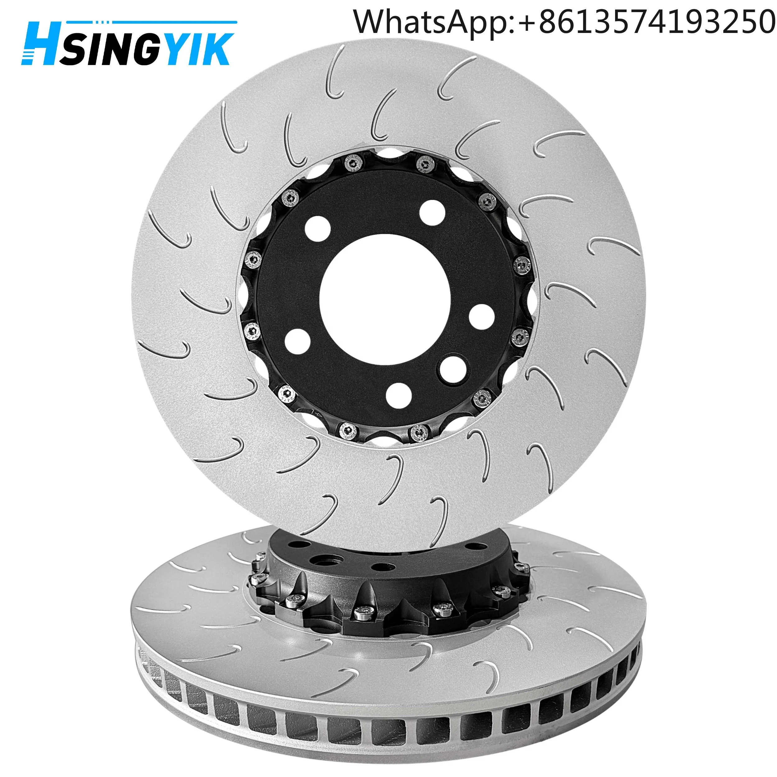 For Car Premium Parts Ventilate Floating Brake Disc 2 Piece Floating Brake Disc Caliper for Porsche Cayenne V6