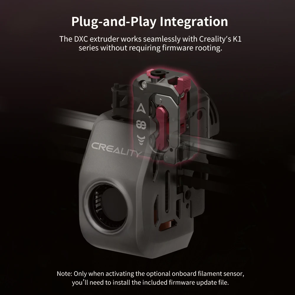 FYSETC Phaetus DXC V1.1 Ulepszony ekstruder, stabilna ekstruzja i płynne podawanie, zestaw ekstrudera do drukarek 3D Creality K1 K1C K1MAX — zdjęcie produktu 5