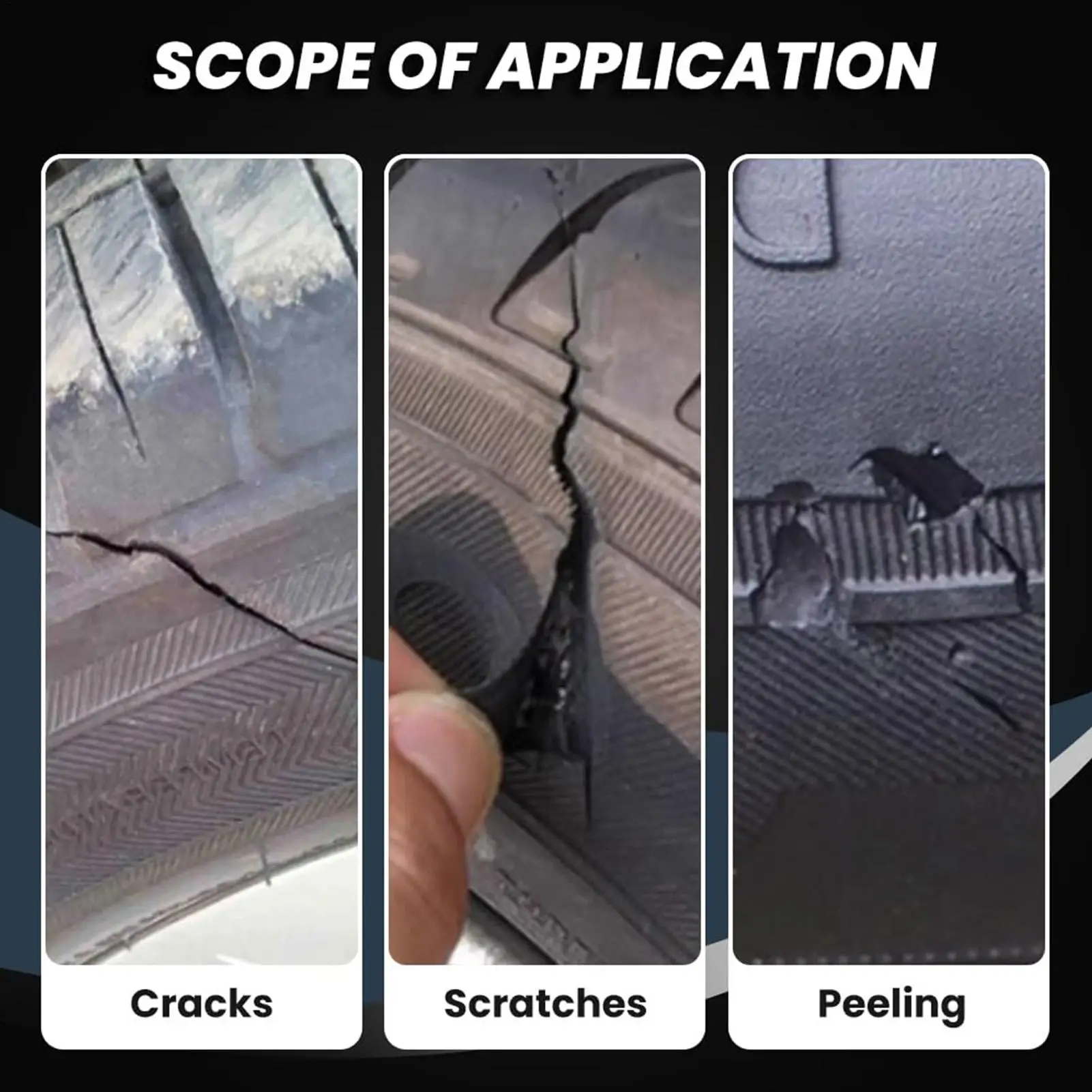 tire sidewall repair Glue 50ml Automotive rubber shoe sole Adhesive high-temperature Strong resistant tire repair glue ﻿
