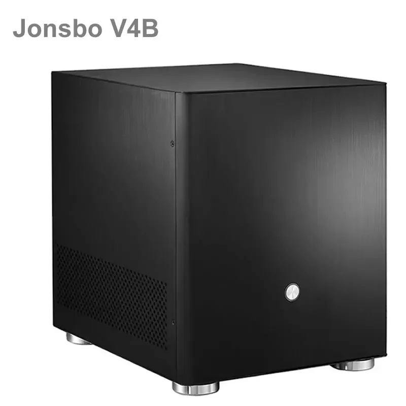 Jonsbo V4 Silver Aluminum Mini ITX MATX obudowa komputera USB3.0 gra mała obudowa V4B czarny HTPC ITX obsługa 3.5\'\' HDD