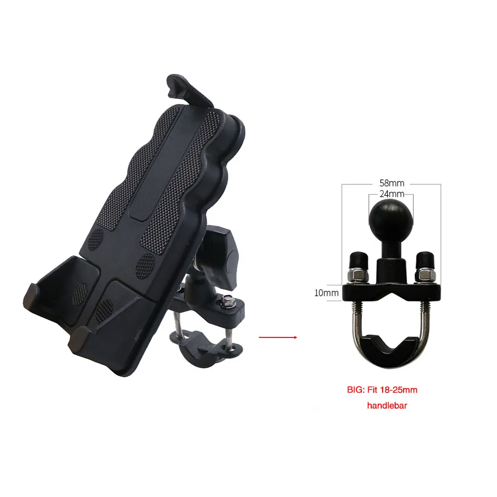 Scl motos bicicleta titular do telefone móvel guiador montar suporte da motocicleta celular clip bracket autocycle suporte do telefone