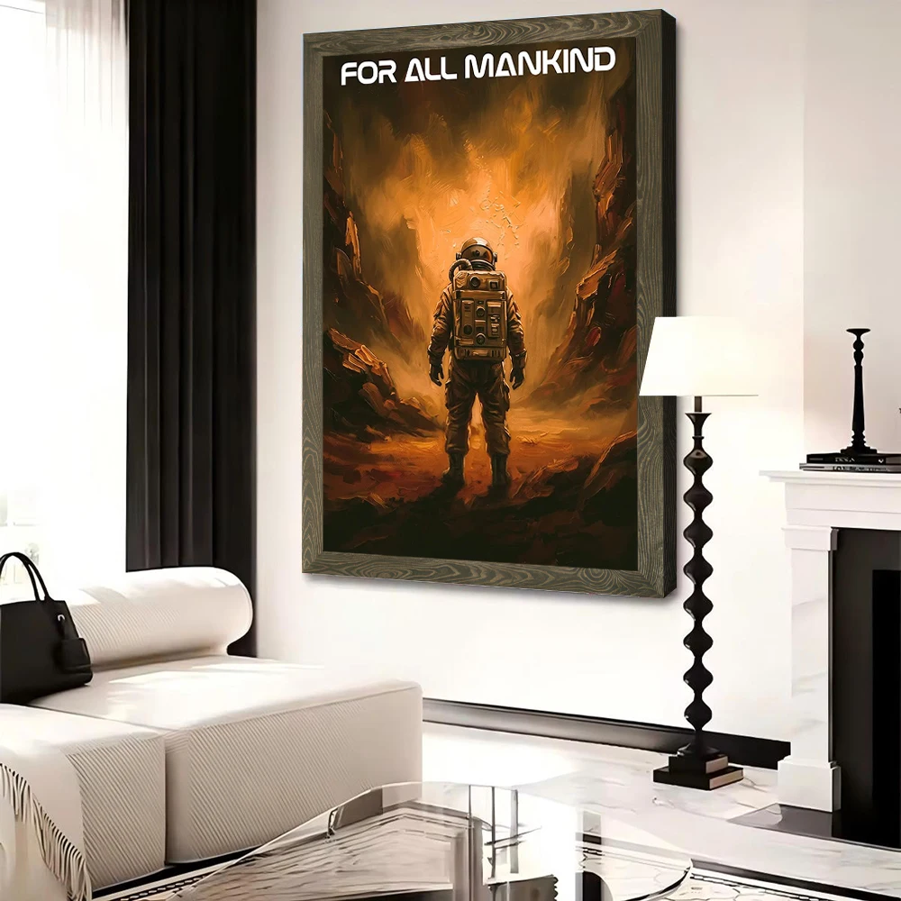 For All Mankind Tv Show Poster Customizable Printed Canvas Painting for Pictures Wall Art Living Room Decorations Bathroom Decor view 4