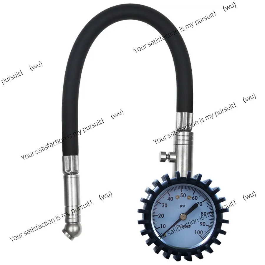 Precise Car Tire Pressure Gauge - Copper Valve with Hose, Deflation Function for Accurate Pressure Measurement
