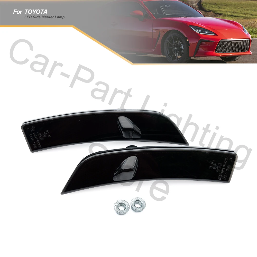 2 Stuks Auto Front Led Side Marker Blinker Indicator Knipperlichten Lamp Jdm Stijl Voor Toyota GR86 ZN8 Subaru brz ZD8 2022 2023