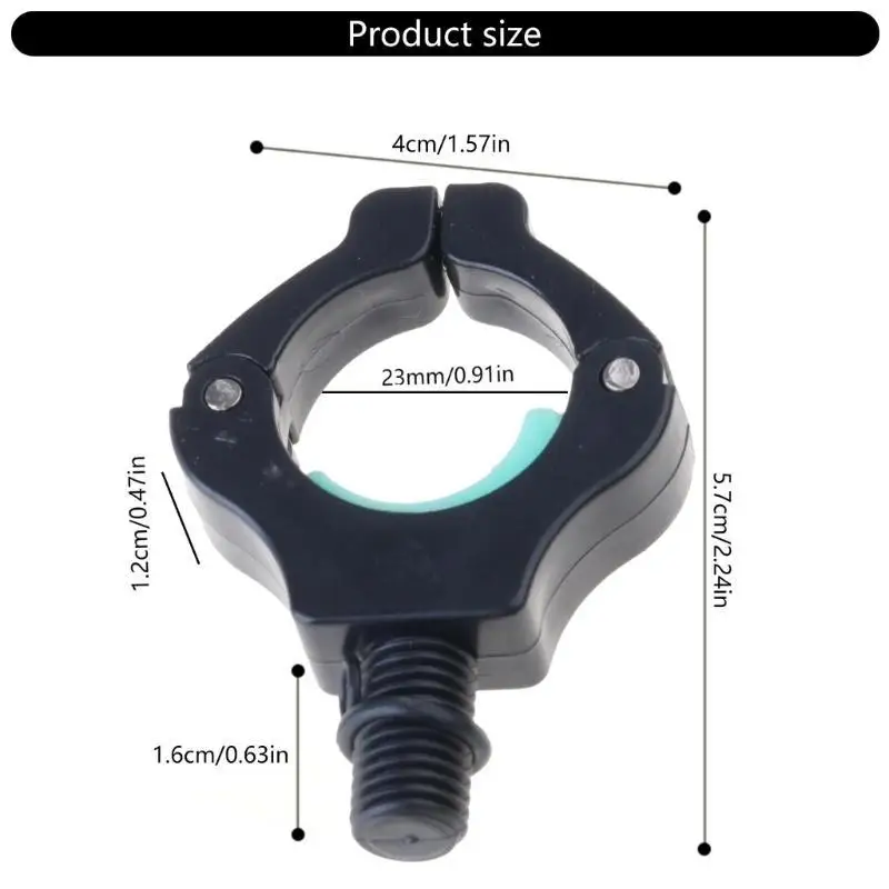 652F 4 قطعة الذيل بقية حامل الصيد رود القابض مساند قضيب القبضات بقية قوس قضيب حامل مغناطيسي رئيس الصيد أداة