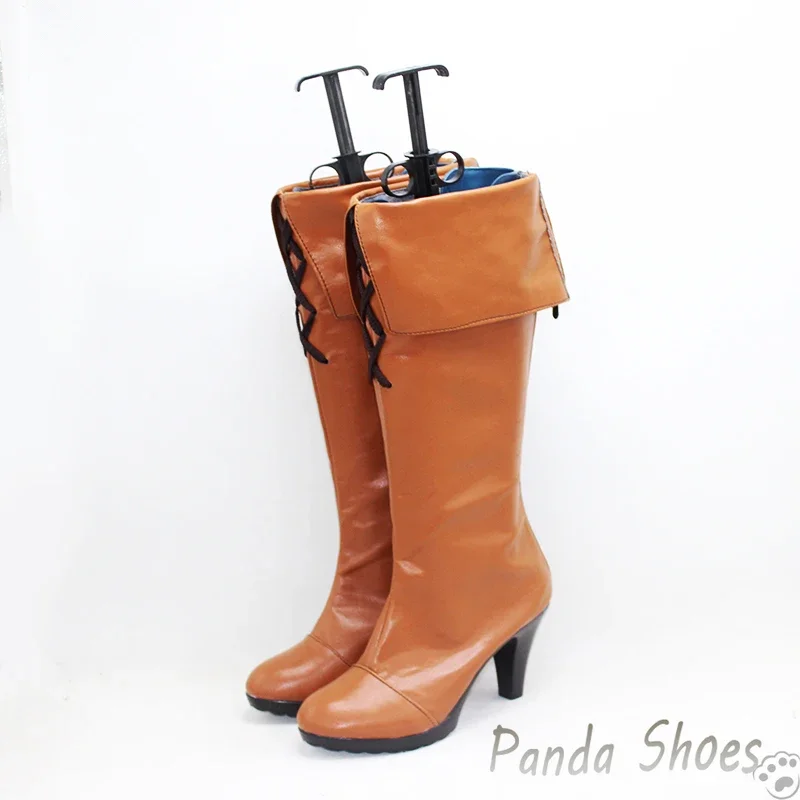 รองเท้าคอสเพลย์วีร่าจากเกมแกรนบลูแฟนตาซี รองเท้าคอสเพลย์อนิเมะ คอมมิค สำหรับงานคอนเวนต์ ปาร์ตี้ฮาโลวีน