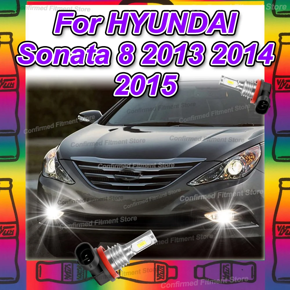 

2 шт. авто лампы светодиодные передние противотуманные фары для HYUNDAI Sonata 8 2013 2014 2015