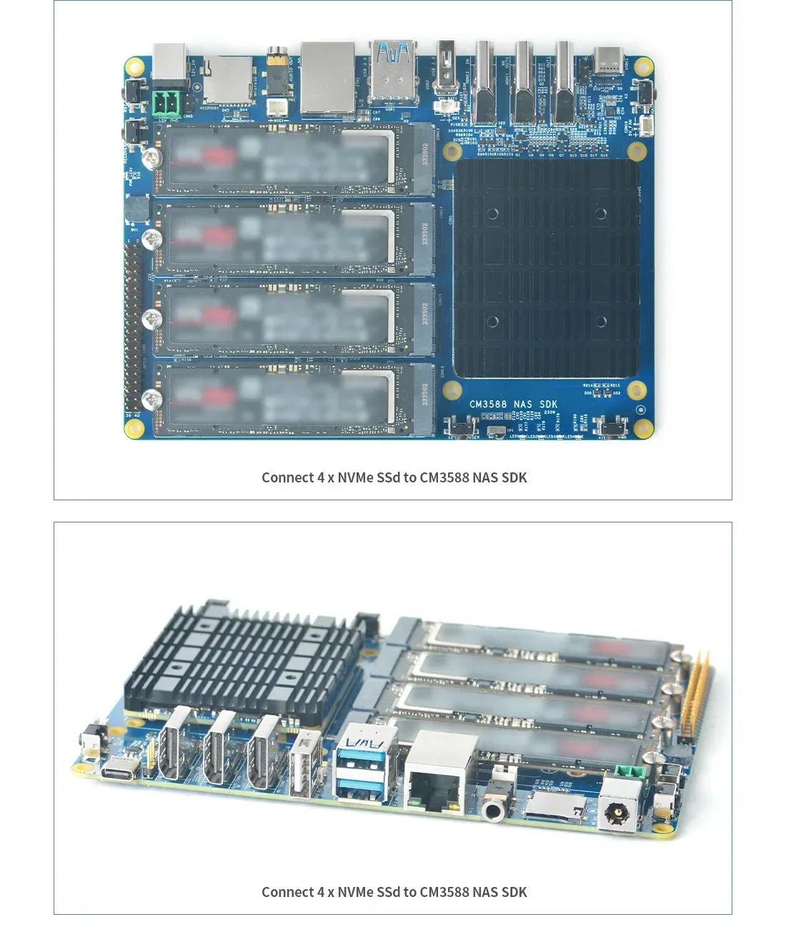 Best Seller First [CM3588 Core Board] RXML RK3588 Development Board, Dual 2.5G+Gigabit 4xPCIe3.0, Support 8K