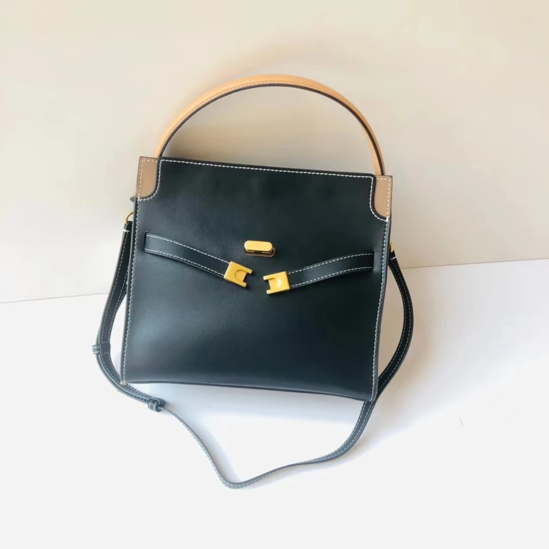 Женская однотонная сумка TB DOUBLE LEE из воловьей кожи, простая сумка через плечо Lee Radziwiill, сумка-тоут