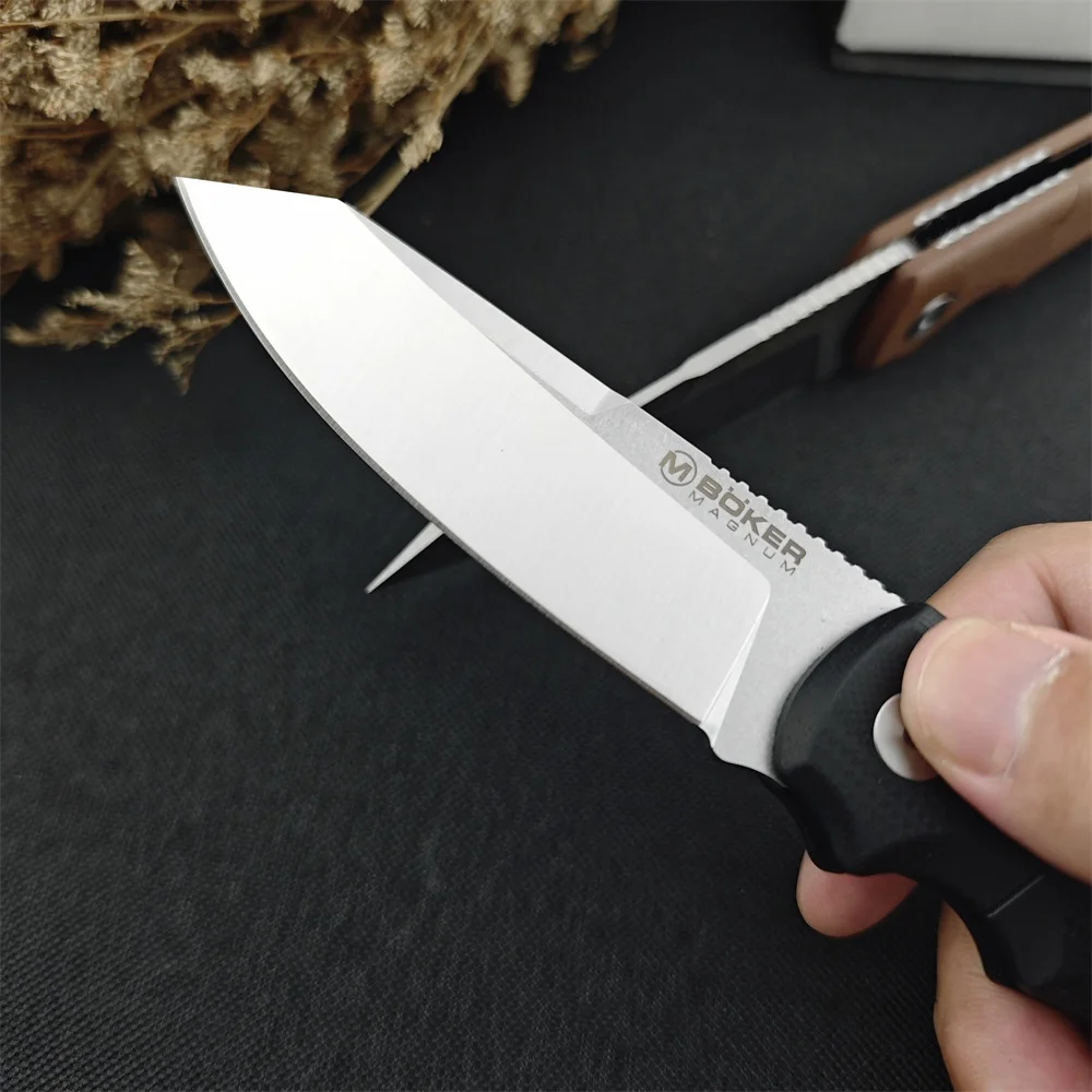 Boker 440A Blade Pocket Folding Knife Sharp Utility Knife G10 Handles Outdoor Camping Tactical Knife Safety EDC Tool for Gifts