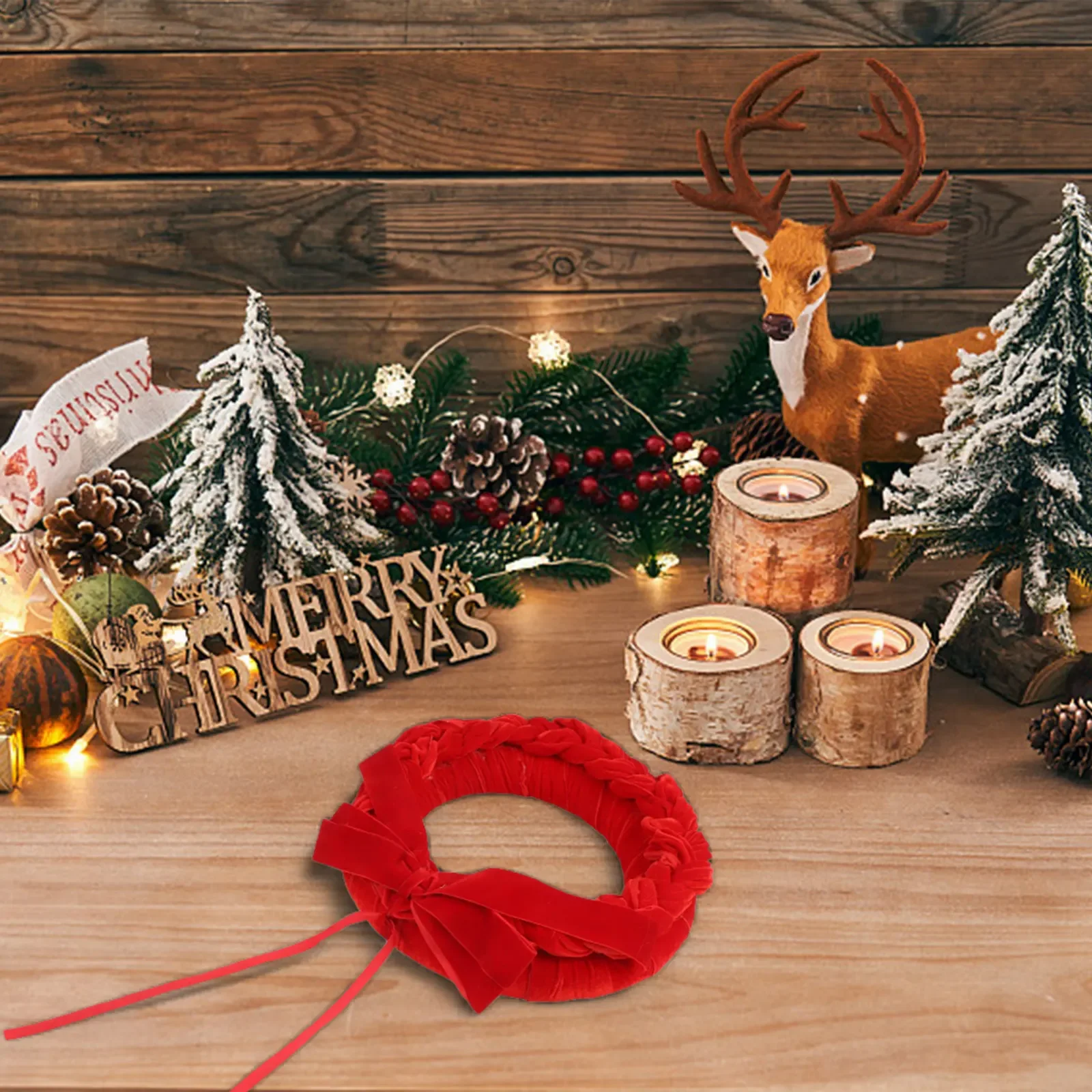 Holiday Door Decoration Christmas Decor Christmas Celebration 30cm Classic Charm Exquisite Design For Front Door