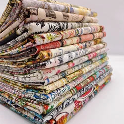 Tessuto Patchwork cotone stampa digitale mappa del giornale Vintage retrò fai da te fatto a mano da mezzo metro