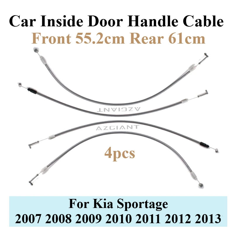 

4pcs Handle Wire For Kia Sportage Car Side Exterior Inner Door Control Latch Front Rear Tool 2007 2008 2009 2010 2011 2012 2013