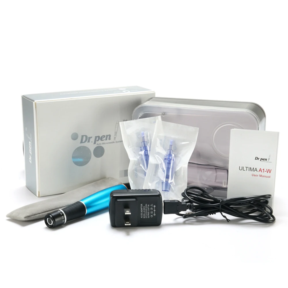 Dr. Pen Ultima A1 Wireless Derma Pen mit 12 Stück Kartuschen Kit Mikron adel Pen Auto Micro Nadeln Mes other apie Hautpflege gerät