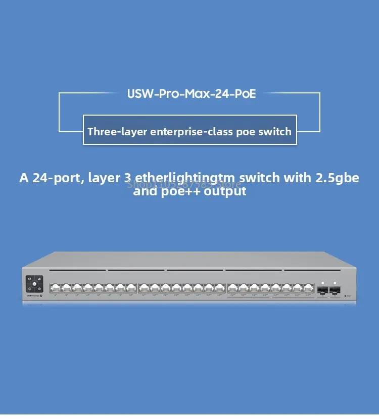 USW-Pro-Max-24-PoE L3 managed 2.5G switch POE++