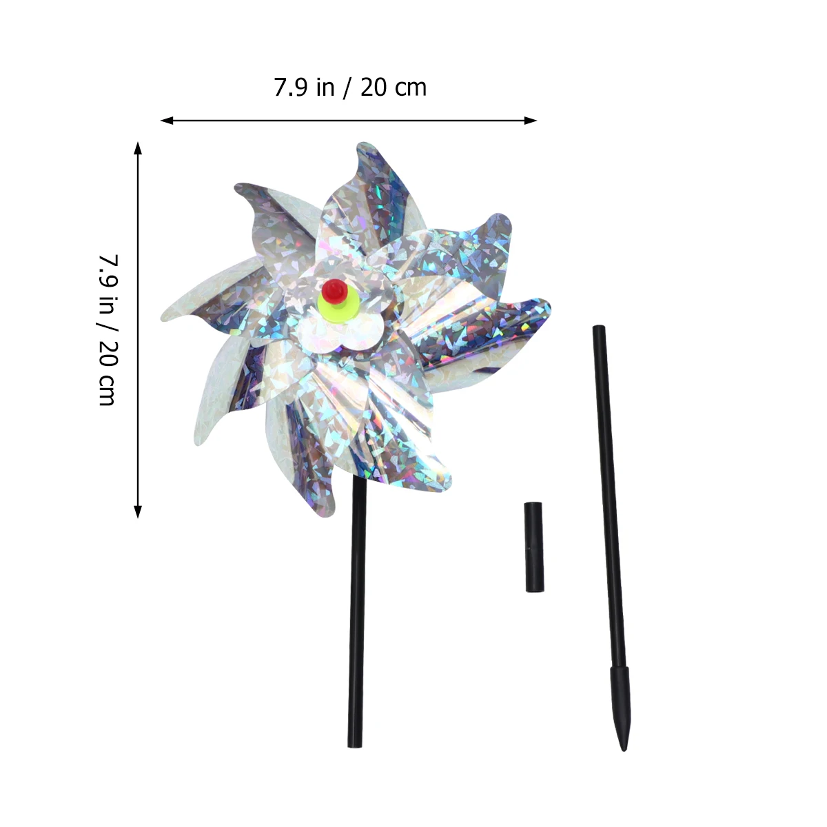 

2 Setspvc Pet Material Bird Repellent Machine Garden Decoration Wind Animal Banishment Tool Scarecrow Tool Fruit