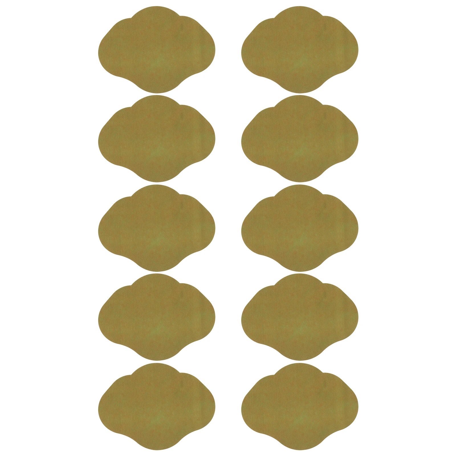 

10pcs Blank Slimming Stickers Portable Navel Patches Household Empty Adhesive Small Nonwoven Spunlace Lightweight Massage Tool