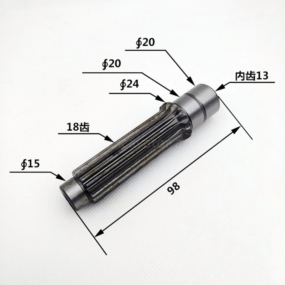 For Hitachi ZX15 16 17 20 EX22 25 ZX30 35 40U-2 Travel Drive Motor Gear Bearing Motor Shaft Pump Shaft Excavator Parts