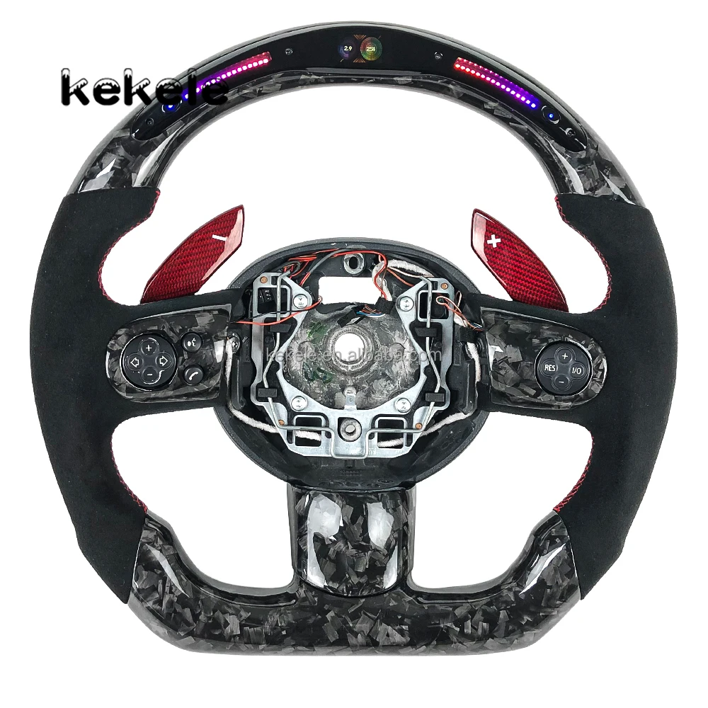 

Car Accessories for BMW Mini R56 F55 F56 Cooper S JCW R50 F57 R57 R55 F60 F54 LED Forged Carbon Fiber Steering Wheel Supports