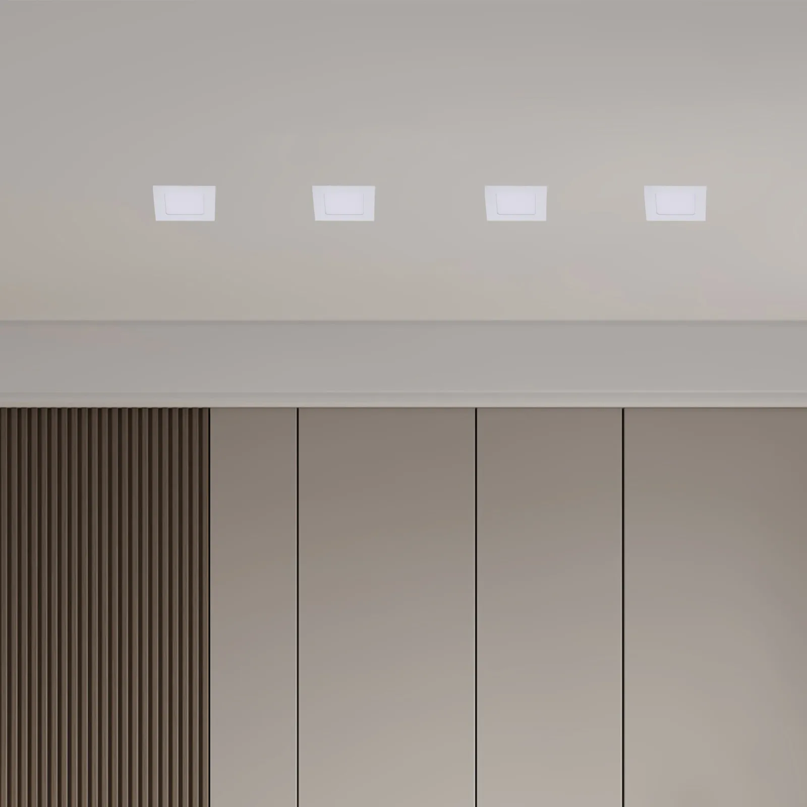 6W LED Panel Lamp Square Design 480Lm 3000-3500K Warm White -265V Low Power Long Life No Flicker Easy Install Household