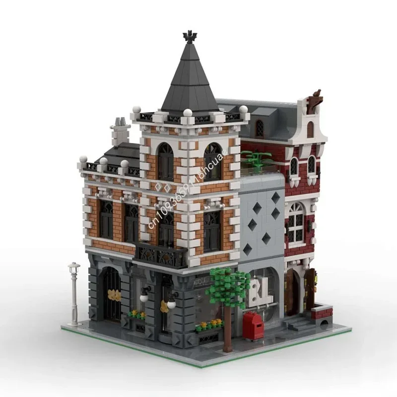 2852 pièces MOC Bureau d'avocats modulaire en briques, modèle de jouet de construction, cadeau de festival, blocs à assembler, idée créative DIY