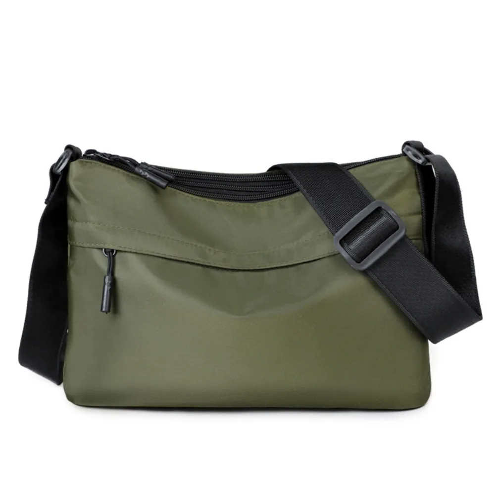 

Простая квадратная сумка через плечо из водонепроницаемого дакрона, вместительная сумка-мессенджер для мужчин, сумка для мобильного телефона