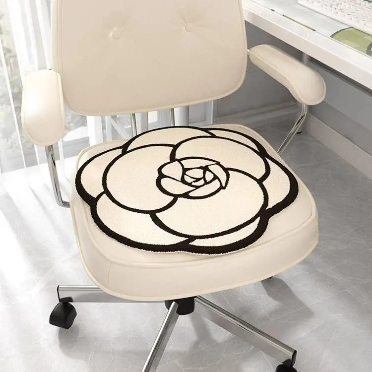 Leichtes Luxus High-End-Sitzkissen Stuhl kissen Hintern Kissen Winter Büro Drehstuhl Kissen Blume Tatami Kissen
