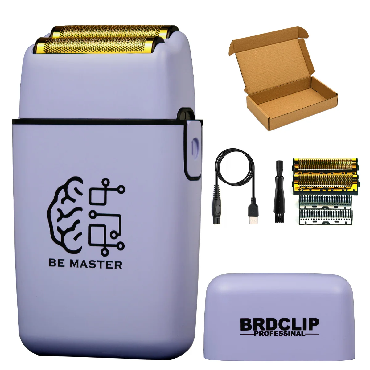 BRDCLIP 108 109 609 Paars Kapper Professionele 8800 RPM 4500 mAh Tondeuse 10000 RPM Salon Elektrisch Scheerapparaat 7700 RPM Tondeuse