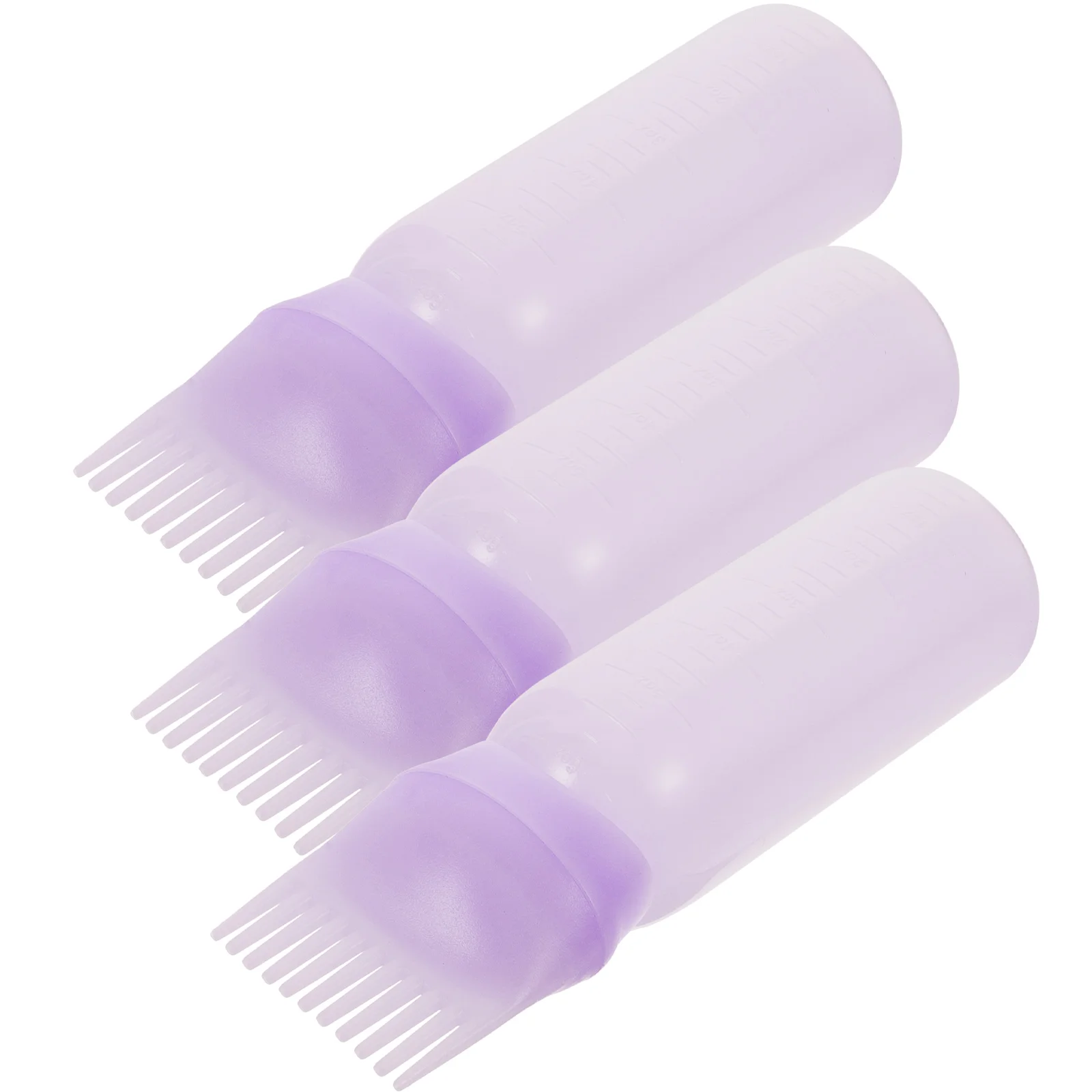

3 Pcs Hair Oil Applicator Perm Bottle Application Bottles Plastic Travel