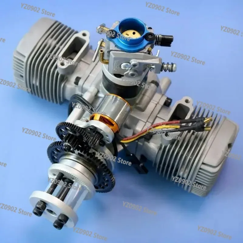 محرك طائرة NGH GTT70 70CC ثنائي الأشواط RC مع محرك كهربائي أوتوماتيكي ذاتي التشغيل 2 أسطوانة محرك قوي للتحكم عن بعد Pla #1
