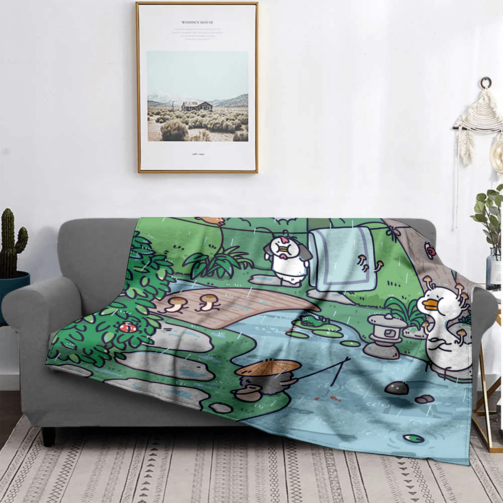 Home decoration plush Sofa blanket Colorful Animal  Bedspread on the bed anime fluffy soft blankets thick blanket for winte