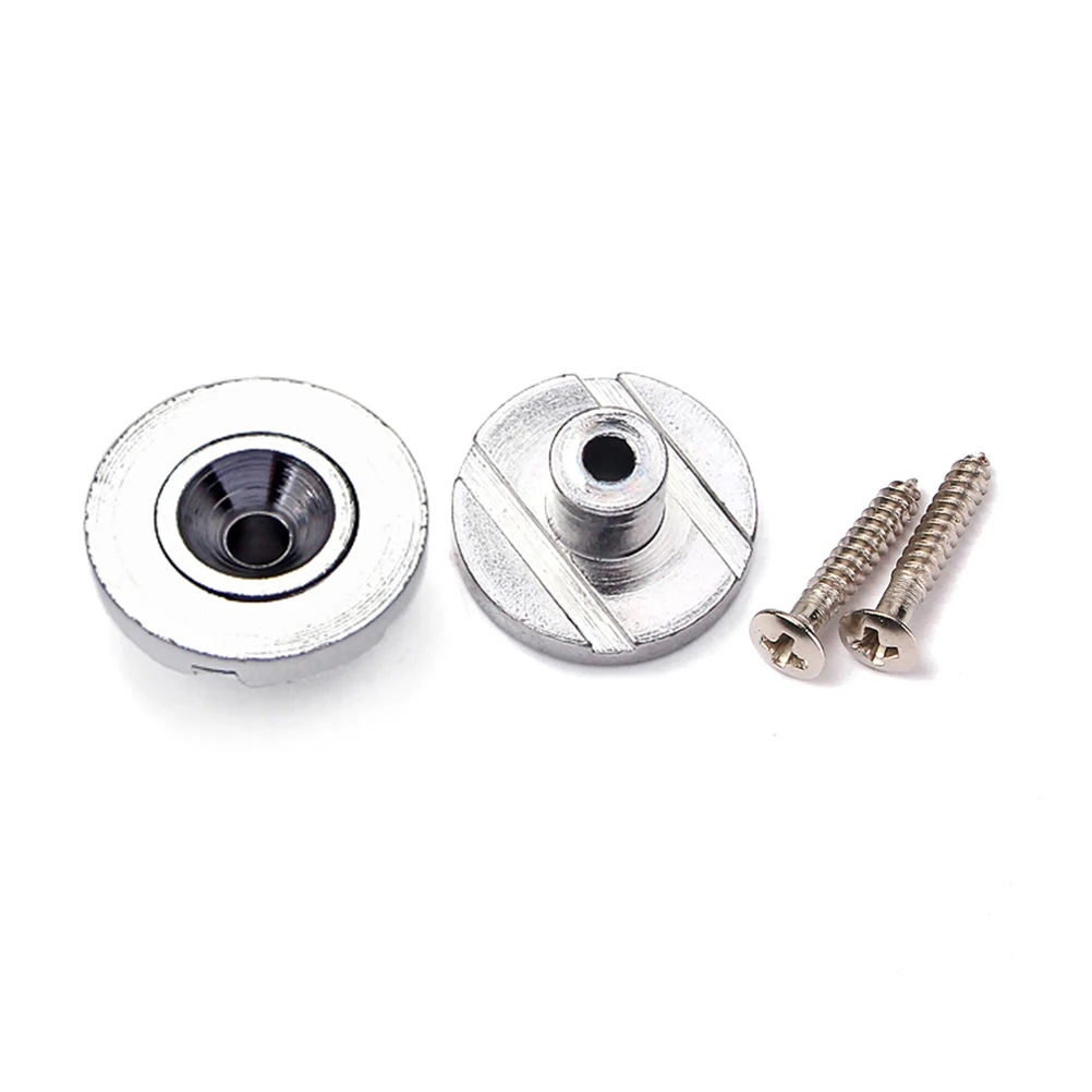 

2pcs Guitar Steel Roller String Trees String Retainer String Guide with Screws for Electric Guitar Parts Replacement (Silver)