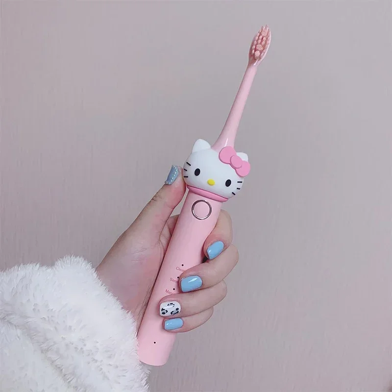 Sanrio Hellokitty Kuromi Lovely Electric Toothbrush Girl's Birthday And Holiday Gifts