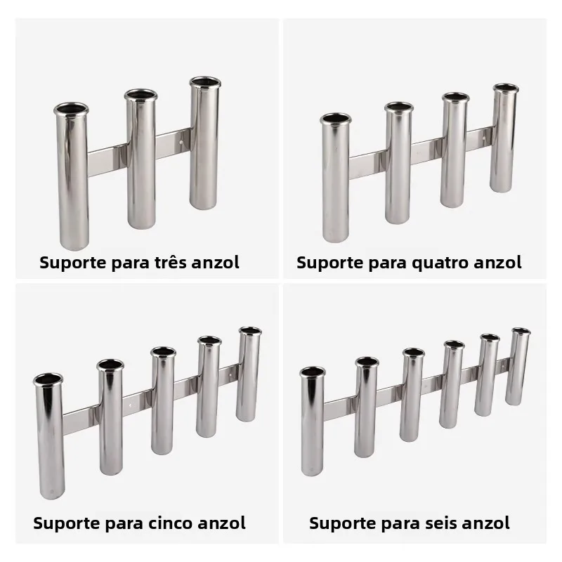 ステンレス鋼釣竿スタンド-3-リンク釣竿プラグチューブヨット釣竿ソケットボート釣竿ホルダー