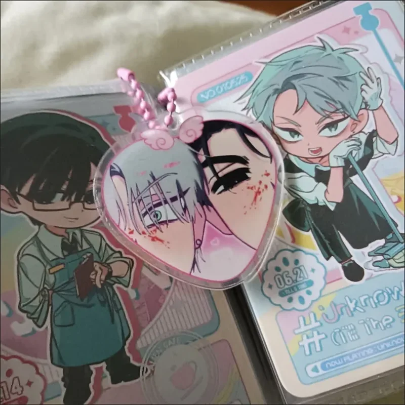 이반 수아 미지 에일리언 스테이지 현 루카 코스프레 키체인 아크릴 가방 펜던트 열쇠고리 장식품 키링 액세서리 선물 소품