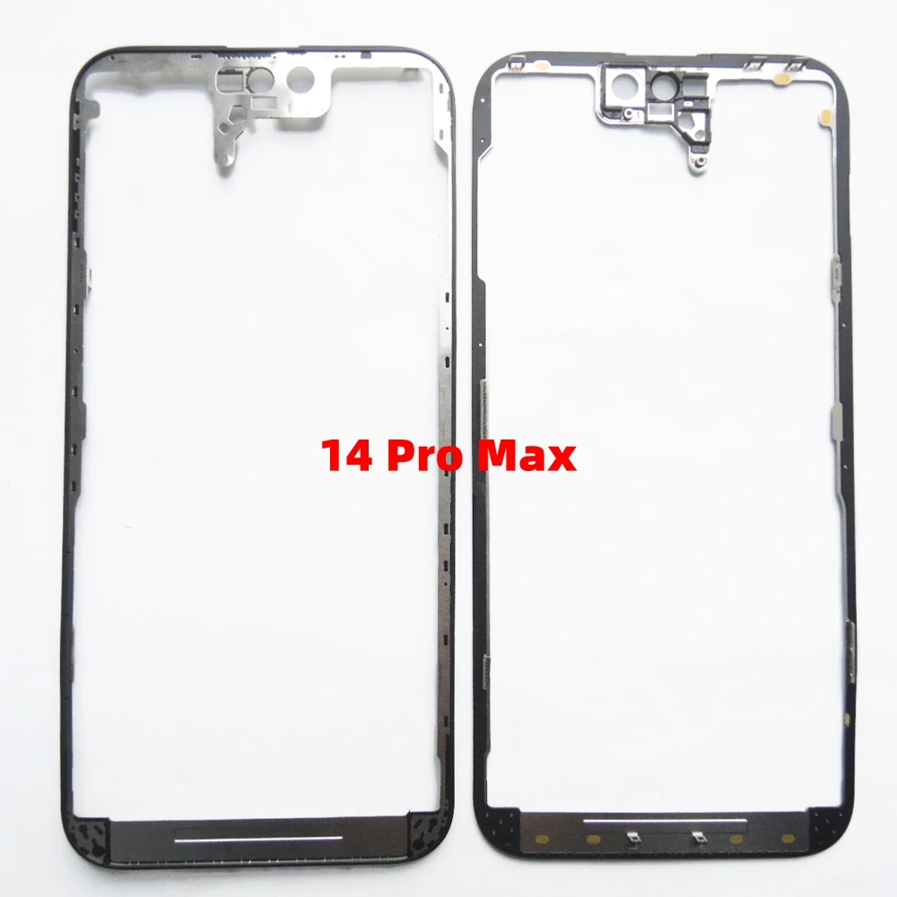 LCD Frame Bezel For iPhone 14 , 14 Pro, Plus, Max Front Frame Housing Middle Bezel Chassis Smartphone Repair Parts