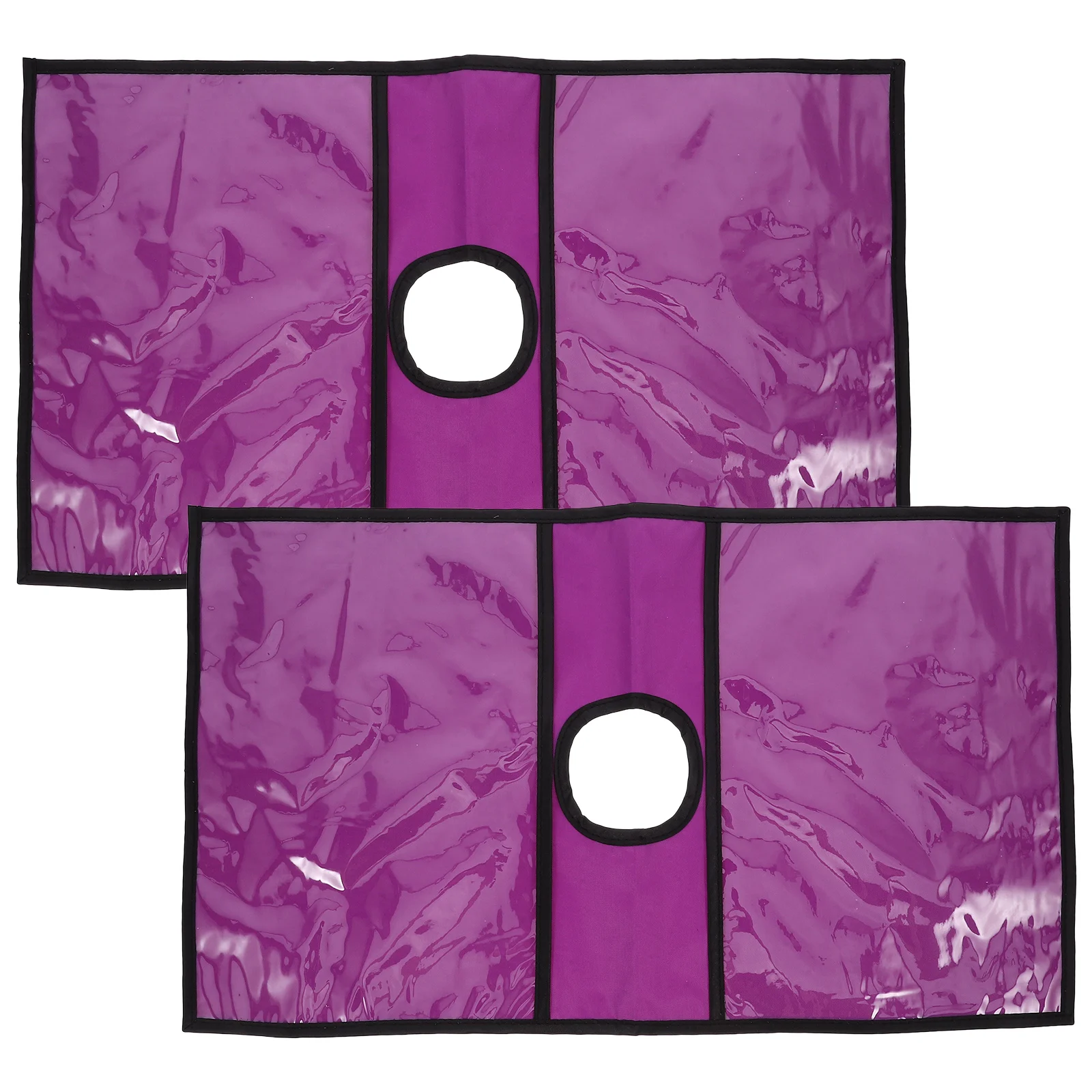 

2pcs Traffic Cone Warning Sign Cover Waterproof Violet Message Sleeve PVC PE Easy Install Outdoor Safety for Message