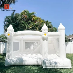 Commercial Thick PVC Wedding Party Kids Inflatable Play Bounce House Bouncy Castle 2 Year Warranty for Rental Events with Blower
