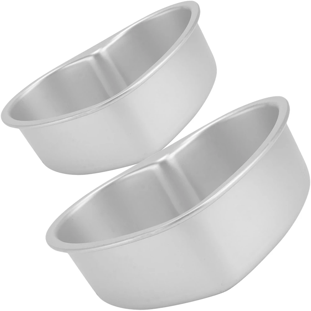 

2Pcs Heart Shaped Cake Mold 6 Inch 4 Inch Detachable Bottom Baking Pan Non Stick Aluminum Alloy Practical Household Tool
