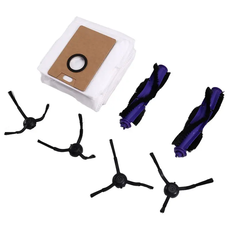A66T-メインブラシ交換キット ローラーブラシ、サイドブラシ、ダストバッグ TP-Link Tapo RV30 Max/RV30 Plus/RV20 Max Plus ロボット掃除機用