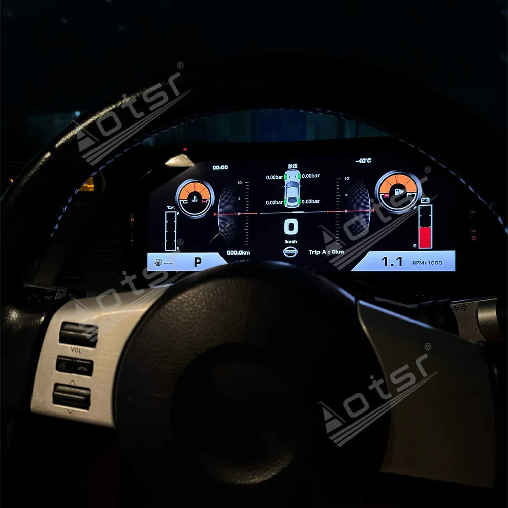 Popular 12.3'' Digital Cluster Dashboard Panel For Nissan 350 370Z 2002-2008 LCD Virtual Instrument Cluster Speedometer Cockpit