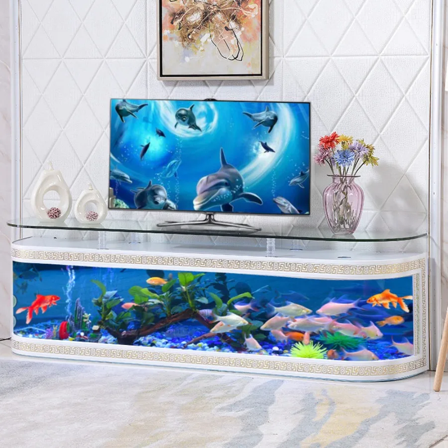 Self-circulating Aquarium Durable Integrated Vertical Reception Desks Glass Water Replacement Office Furniture Военное Дело LJ40
