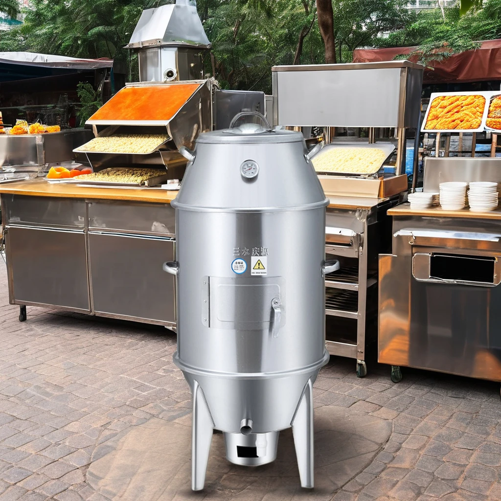 

60 cm Stainless Steel Charcoal Roaster Oven for Pork Chicken Peking Duck-for Fruit Vegetables Meat Slicer Mixer-Automatic